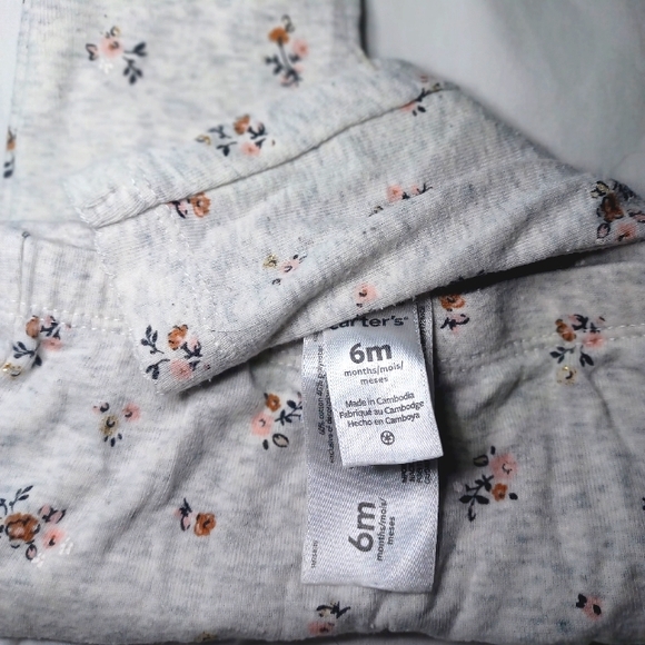 Carter's Other - Floral pants size 6M